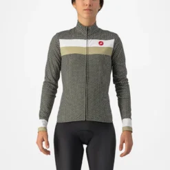 Castelli Volare Women's Long Sleeve Jersey - Military Green/White/Green Tea -CycloPro Shop cs225470751 1 2000x.progressive