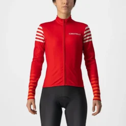 Castelli Autunno Women's Long Sleeve Jersey - Red/White