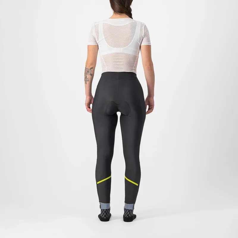 Castelli Velocissima Thermal Women's Tights - Black/Electric Lime 6 Castelli Velocissima Thermal Women's Tights - Black/Electric Lime - Image 4