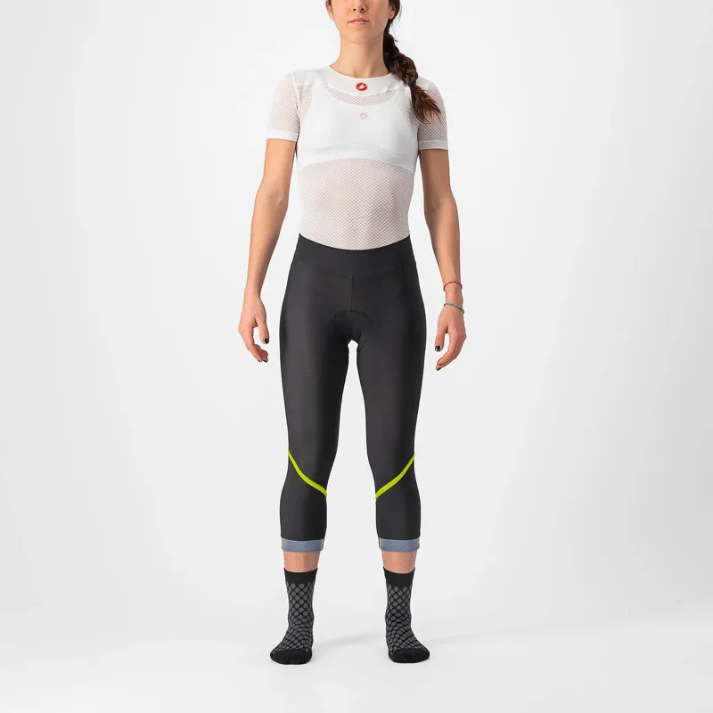 Castelli Velocissima Thermal Women's Knickers - Black/Electric Lime 5 Castelli Velocissima Thermal Women's Knickers - Black/Electric Lime - Image 3
