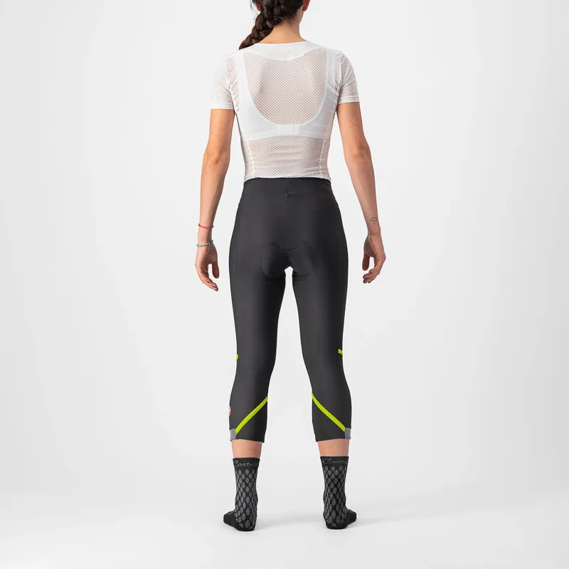 Castelli Velocissima Thermal Women's Knickers - Black/Electric Lime 4 Castelli Velocissima Thermal Women's Knickers - Black/Electric Lime - Image 2