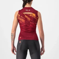 Castelli Insider Women's Sleeveless Jersey - Bordeaux -CycloPro Shop cs225564211 2 2000x.progressive