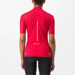 Castelli Endurance Women's Short Sleeve Jersey - Hibiscus -CycloPro Shop cs230380811 4 2000x.progressive