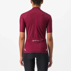 Castelli Endurance Women's Short Sleeve Jersey - Bordeaux -CycloPro Shop cs230384211 4 2000x.progressive