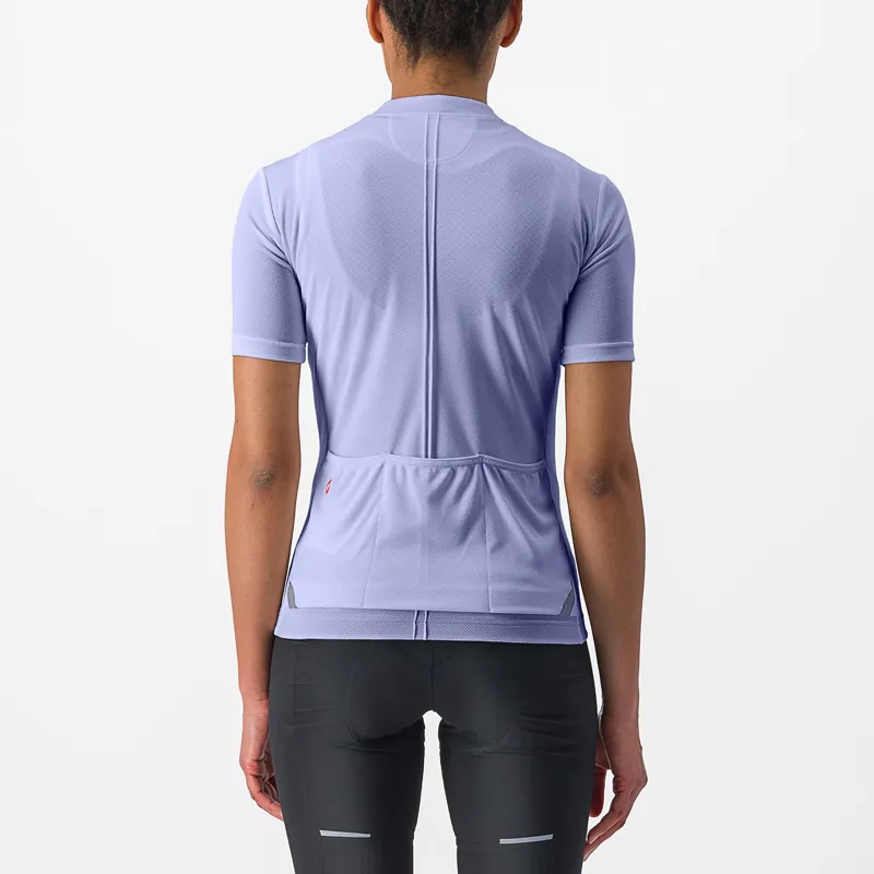 Castelli Anima 4 Women's Short Sleeve Jersey - Violet Mist 3 Castelli Anima 4 Women's Short Sleeve Jersey - Violet Mist
