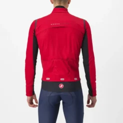 Castelli Alpha Doppio RoS Men's Waterproof Jacket - Pompeian Red/Black -CycloPro Shop cs235056421 10