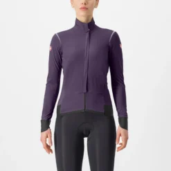Castelli Alpha Flight RoS Women's Jacket - Night Shade/Orchid
