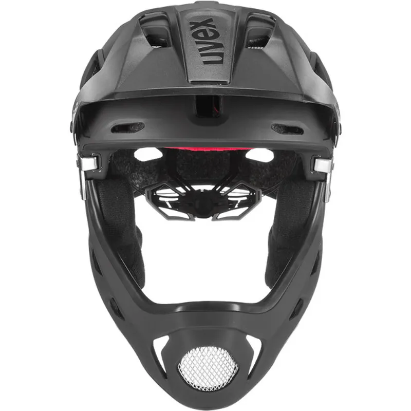 Uvex Jakkyl HDE Full Face MTB Helmet - Black Mat/Silver 9 Uvex Jakkyl HDE Full Face MTB Helmet - Black Mat/Silver - Image 7