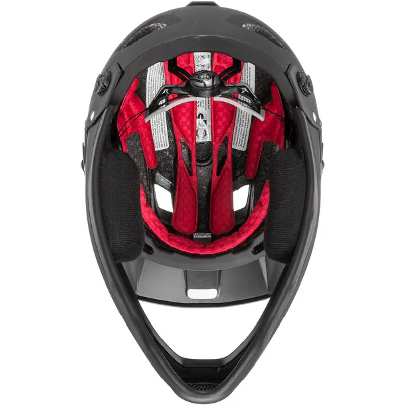 Uvex Jakkyl HDE Full Face MTB Helmet - Black Mat/Silver 4 Uvex Jakkyl HDE Full Face MTB Helmet - Black Mat/Silver - Image 2