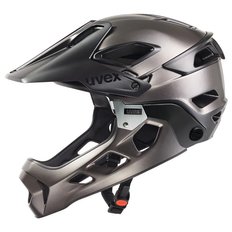 Uvex Jakkyl HDE Full Face MTB Helmet - Black Mat/Silver 6 Uvex Jakkyl HDE Full Face MTB Helmet - Black Mat/Silver - Image 4