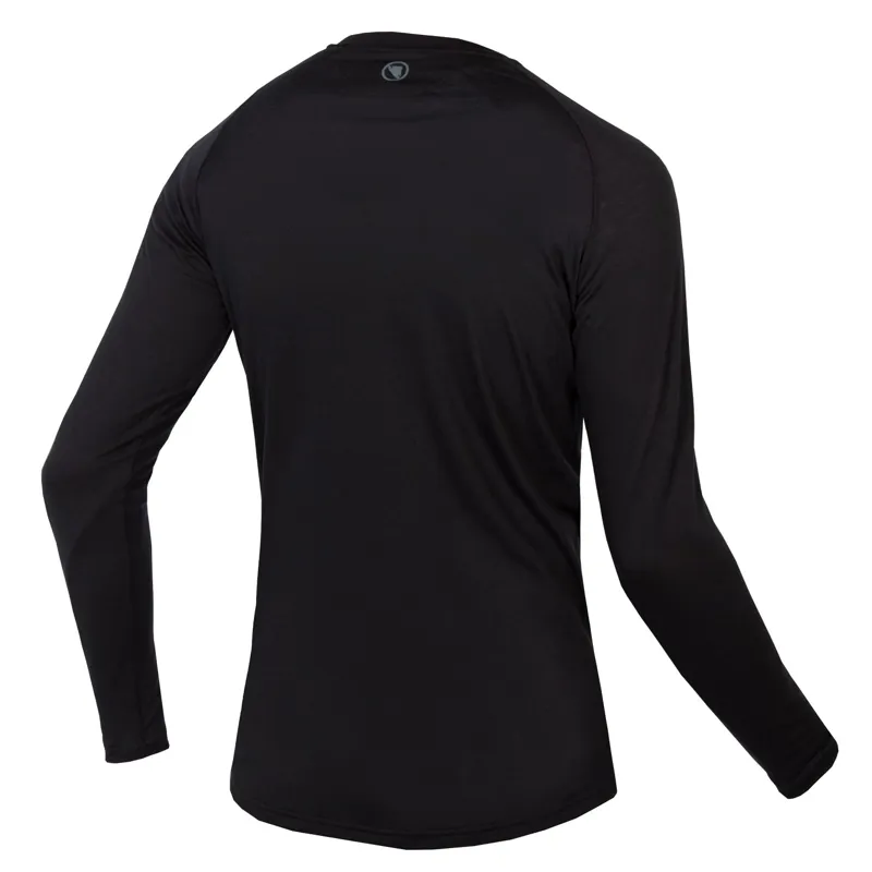 Endura BaaBaa Blend Men's Long Sleeve Baselayer - Black 5 Endura BaaBaa Blend Men's Long Sleeve Baselayer - Black - Image 3
