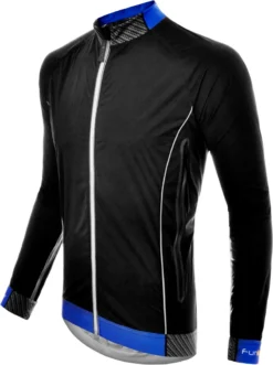 Funkier Hydro Hydro Ultra Light Rain Showerproof Jacket - Black/Blue -CycloPro Shop full100805