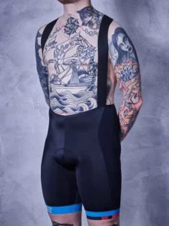 Cube Teamline Bib Shorts - Black/Blue/White