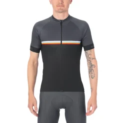 Giro Chrono Sport Short Sleeve Jersey - Black/Classic Stripe -CycloPro Shop gi25spo 43437 01