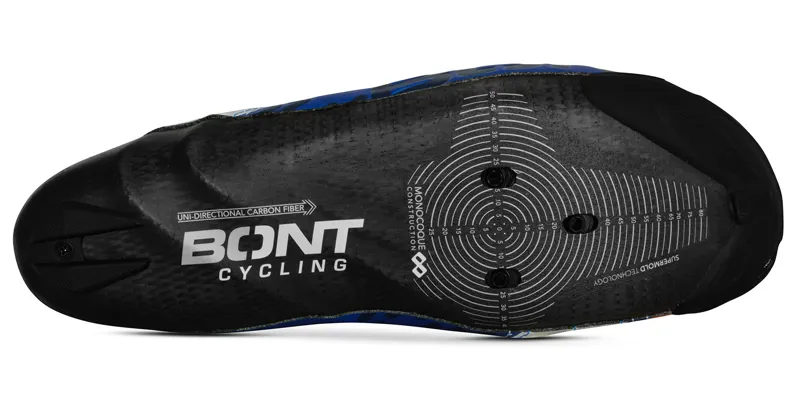 Bont Helix Road Shoes - Metallic Blue/White 8 Bont Helix Road Shoes - Metallic Blue/White - Image 6