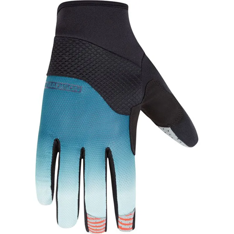 Madison Flux Long Finger Gloves - Navy/Nile Blue 4 Madison Flux Long Finger Gloves - Navy/Nile Blue - Image 2