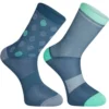 Madison Sportive Mid Socks Twin Pack - Shale Blue/Teal 2 Madison Sportive Mid Socks Twin Pack - Shale Blue/Teal -CycloPro Shop mcl22s300