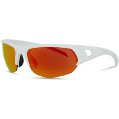 Madison Mission Glasses - Matt White - Fire Mirror Lens -CycloPro Shop mcl22s481