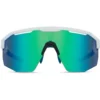 Madison Cipher Glasses - Matt White - Green Mirror Lens -CycloPro Shop mcl22s590 03