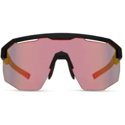 Madison Cipher Glasses - Matt Black - Pink Rose Mirror Lens -CycloPro Shop mcl22s591 03