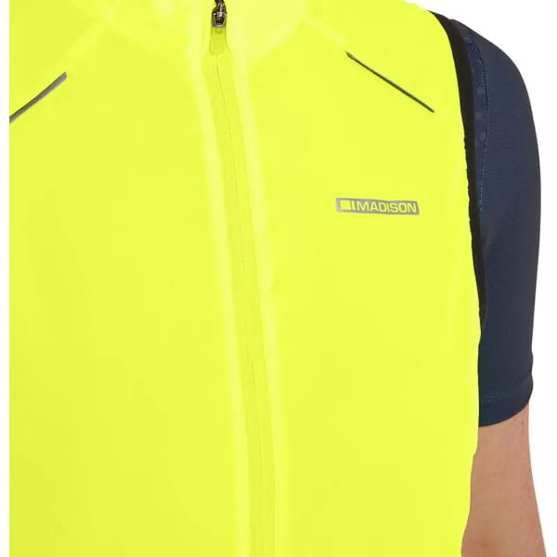 Madison Stellar Reflective Windproof Women's Gilet - Hi-Viz Yellow 4 Madison Stellar Reflective Windproof Women's Gilet - Hi-Viz Yellow - Image 2