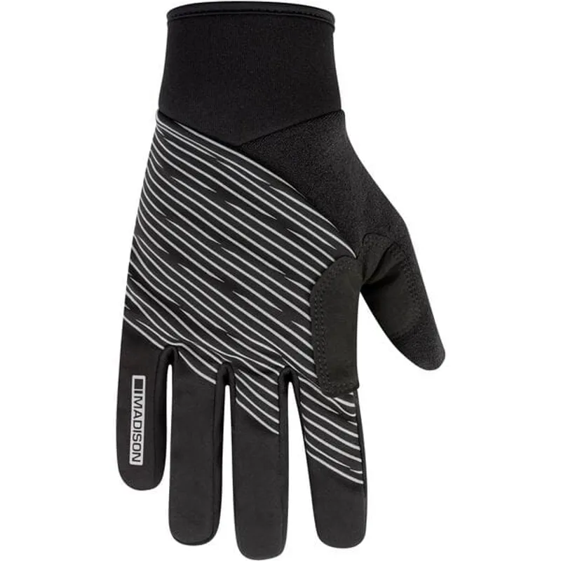 Madison Stellar Reflect Windproof Long Finger Gloves - Black 4 Madison Stellar Reflect Windproof Long Finger Gloves - Black - Image 2