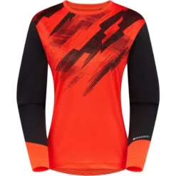 Madison Flux Trail Women's Long Sleeve Jersey - Magma Red/Black -CycloPro Shop mcl23w601