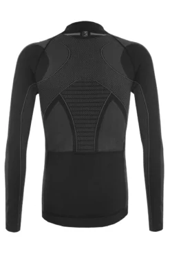 Funkier Campanile Seamless-Tech Long Sleeve Jersey - Black/Grey -CycloPro Shop p58e23a6feeba94.12584922