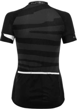 Funkier Prima Pro Ladies Short Sleeve Jersey - Black Wave