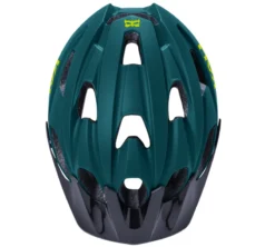 Kali Pace MTB Helmet - Solid Matt Teal/Fluo Yellow -CycloPro Shop pace sld mat tel fluo ylw a2 1024x1024