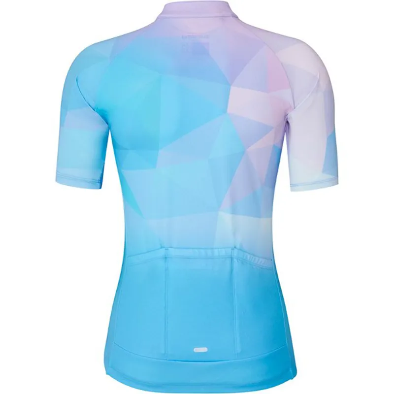 Shimano Mizuki Womens Short Sleeve Jersey - Blue/Pink 5 Shimano Mizuki Womens Short Sleeve Jersey - Blue/Pink - Image 3