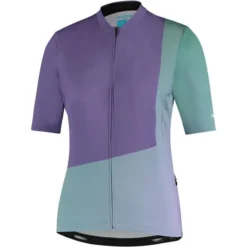 Shimano Sumire Women's Short Sleeve Jersey - Purple/Green -CycloPro Shop sc9320