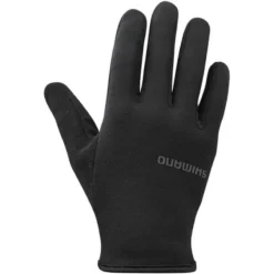 Shimano Light Thermal Long Finger Gloves - Black -CycloPro Shop sca5120