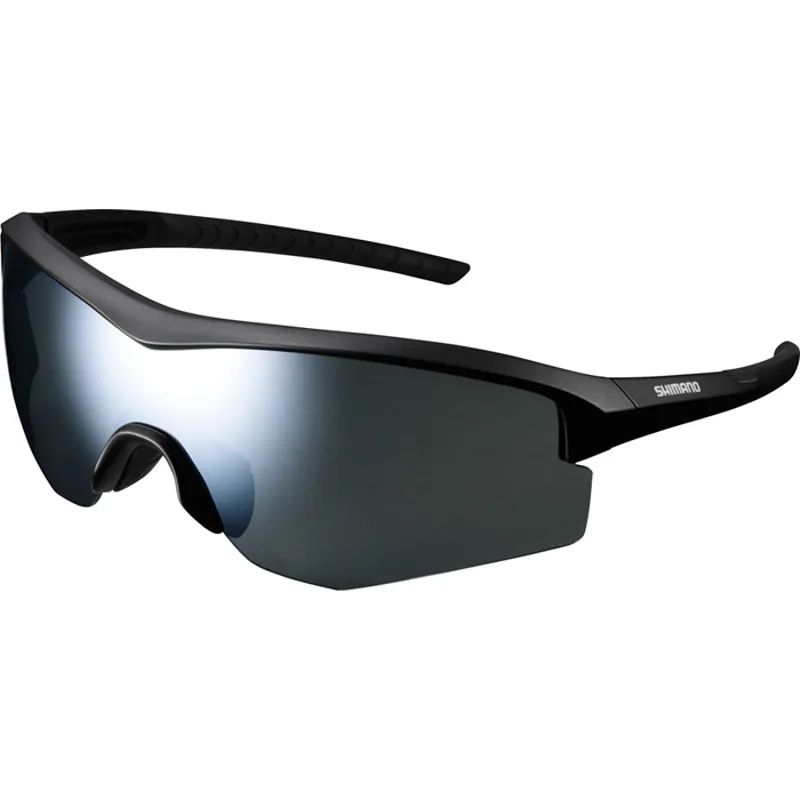 Shimano Spark Cycling Glasses - Matte Black/Smoke Silver Mirror Lens 3 Shimano Spark Cycling Glasses - Matte Black/Smoke Silver Mirror Lens