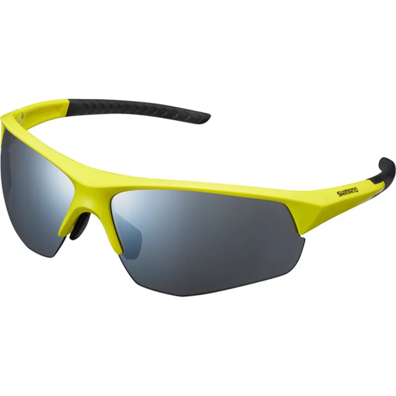Shimano Twinspark Sunglasses - Lime Yellow Frame/Smoke Mirror Lens 5 Shimano Twinspark Sunglasses - Lime Yellow Frame/Smoke Mirror Lens - Image 3