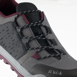 Fizik X2 Terra Ergolace MTB Shoes - Anthracite/Grape -CycloPro Shop terra ergolace x2 anthracite grape detail1