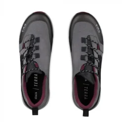 Fizik X2 Terra Ergolace MTB Shoes - Anthracite/Grape -CycloPro Shop terra ergolace x2 anthracite grape top