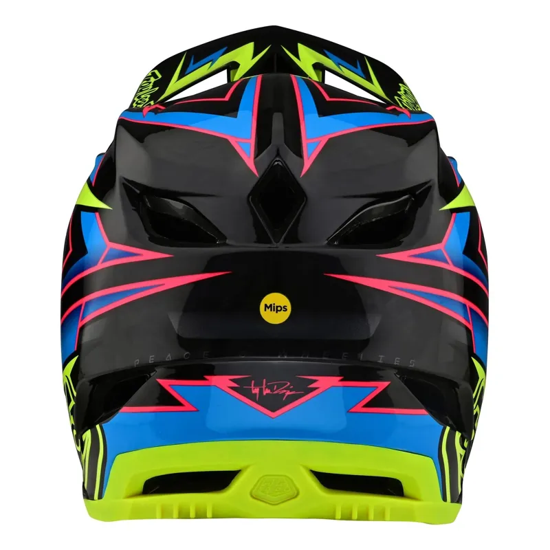 Troy Lee Designs D4 Carbon MIPS Full Face Helmet - Volt Black/Flo Yellow 4 Troy Lee Designs D4 Carbon MIPS Full Face Helmet - Volt Black/Flo Yellow - Image 2