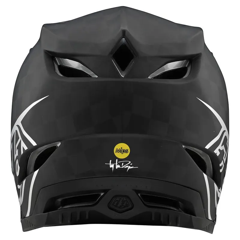 Troy Lee Designs D4 Carbon MIPS Full Face Helmet -Stealth Black/Silver 8 Troy Lee Designs D4 Carbon MIPS Full Face Helmet -Stealth Black/Silver - Image 6