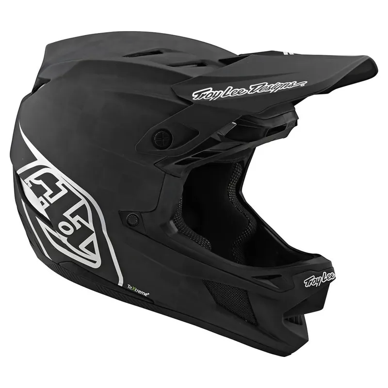 Troy Lee Designs D4 Carbon MIPS Full Face Helmet -Stealth Black/Silver 10 Troy Lee Designs D4 Carbon MIPS Full Face Helmet -Stealth Black/Silver - Image 8