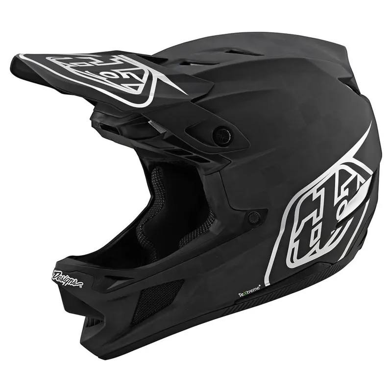 Troy Lee Designs D4 Carbon MIPS Full Face Helmet -Stealth Black/Silver 4 Troy Lee Designs D4 Carbon MIPS Full Face Helmet -Stealth Black/Silver - Image 2