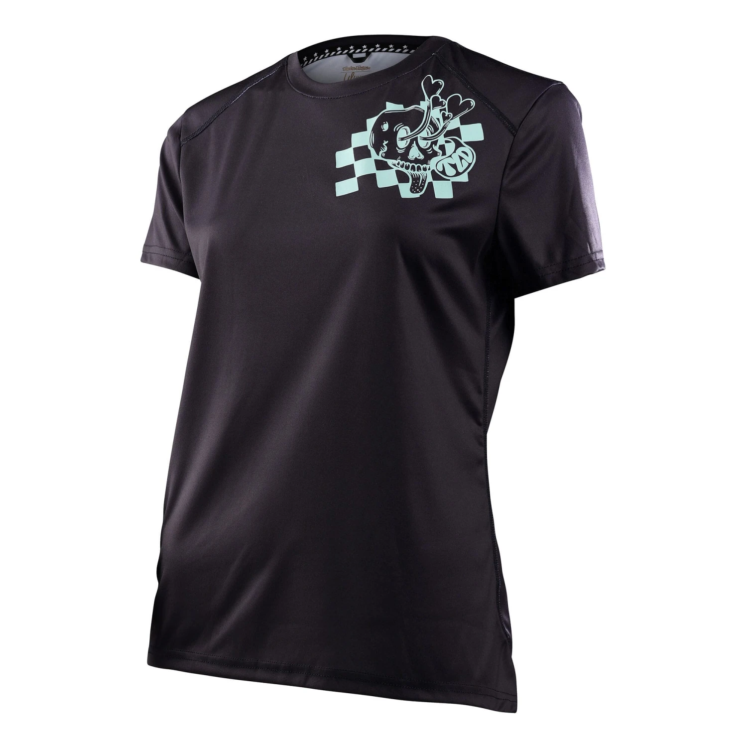 Troy Lee Designs Lilium Women's Short Sleeve Jersey - Solid - Black 6 Troy Lee Designs Lilium Women's Short Sleeve Jersey - Solid - Black - Image 4