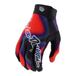 Troy Lee Designs Air Graphic Edition Long Finger Gloves - Lucid White/Blue -CycloPro Shop tld404914012 1 2000x.progressive 1