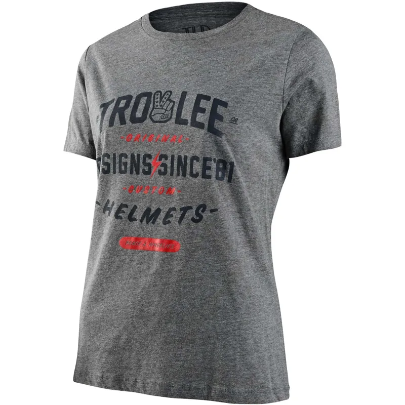Troy Lee Designs Roll Out Women's Short Sleeve T-Shirt - Deep Heather 4 Troy Lee Designs Roll Out Women's Short Sleeve T-Shirt - Deep Heather - Image 2