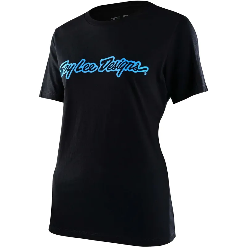 Troy Lee Designs Signature Women's Short Sleeve T-Shirt - Black 4 Troy Lee Designs Signature Women's Short Sleeve T-Shirt - Black - Image 2