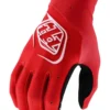 Troy Lee Designs SE Ultra Long Finger Gloves - Red -CycloPro Shop tld seultra glove solid red 01