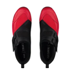 Fizik R4 Transiro Triathlon Shoes - Black/Red -CycloPro Shop transiro r4 powerstrap black red top