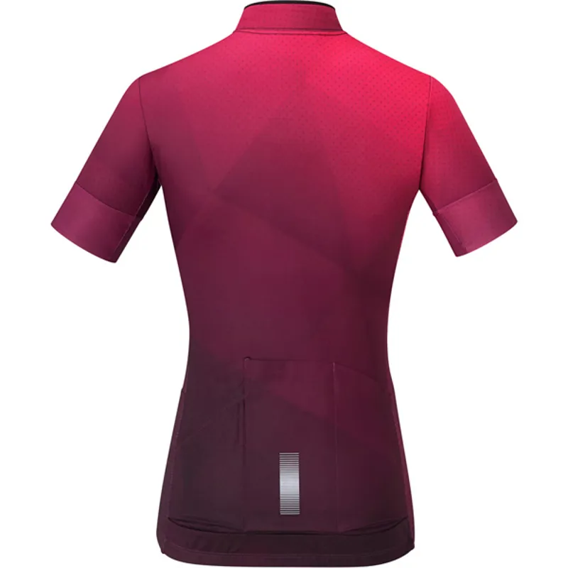 Shimano Sumire Womens Short Sleeve Jersey - Purple 4 Shimano Sumire Womens Short Sleeve Jersey - Purple - Image 2
