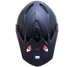 Kali Zoka Reckoning Full Face Helmet - Matt Black/Orange -CycloPro Shop zokarekorg2