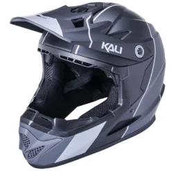 Kali Zoka Stripe Full Face Helmet - Matt Black/Grey -CycloPro Shop zz k0210621112BLK 1